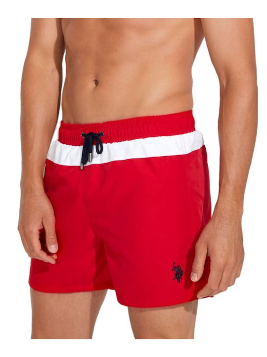 Herren Badebekleidung Bermuda Rot Gestreift