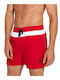 Herren Badebekleidung Bermuda Rot Gestreift
