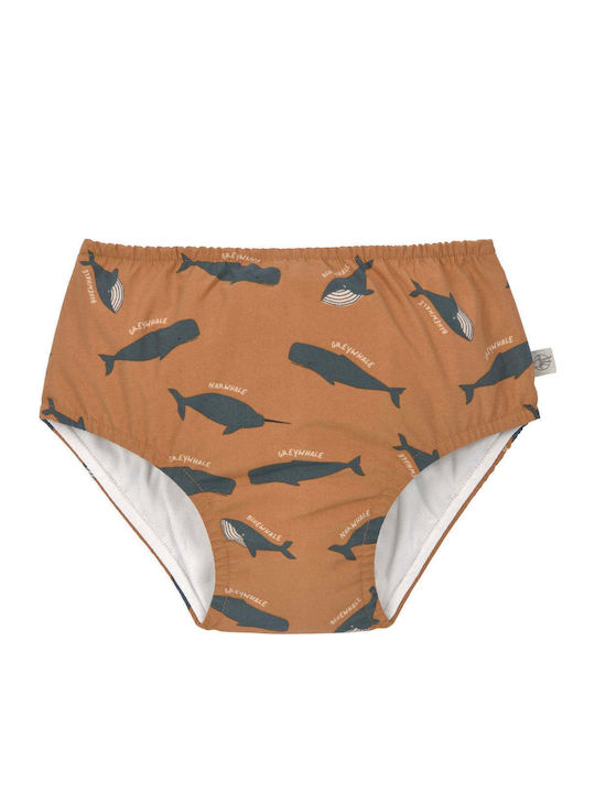 Laessig Whale Παιδικό Μαγιό Πάνα Καφέ