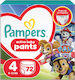 Pampers Πάνες Βρακάκι Paw Patrol No. 4 για 9-15kg 72τμχ