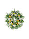 Wreath of Artificial Plants Daisy Yellow 42cm Marhome