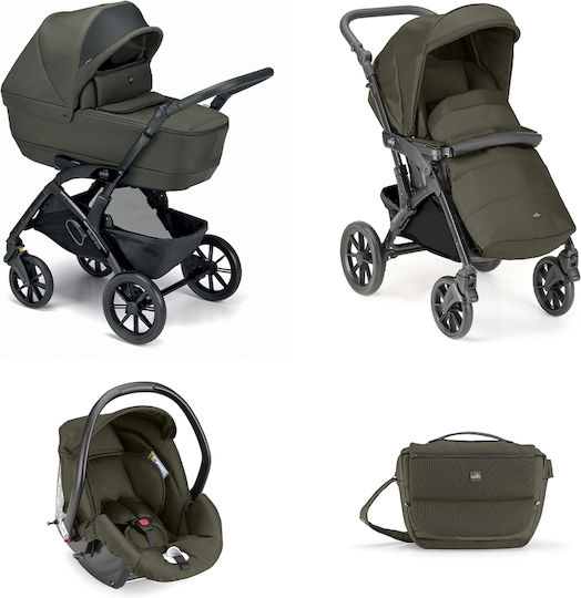 Cam Dinamico Rover Verstellbar 3 in 1 Baby Kinderwagen Geeignet für Neugeborene Grün 10.3kg