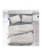 Makis Tselios Home Παπλωματοθήκη Βαμβακερή Υπέρδιπλη 220x240 Term Γκρι