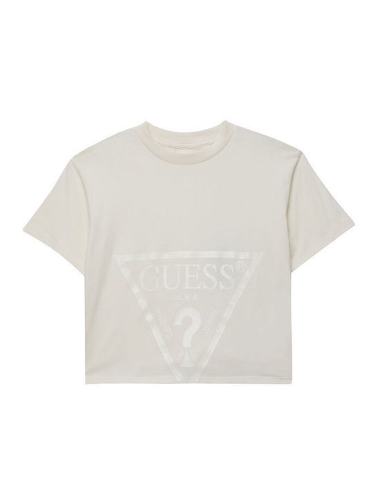 Guess Kinderhemd Kurzarm Beige