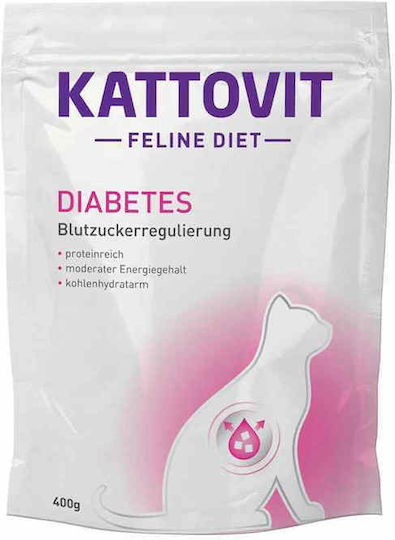 Kattovit Feline Diet Diabetes Trockenfutter für Katzen mit Huhn 0.4kg