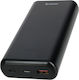 Swissten Power Bank 20000mAh with USB-A Port and 2 USB-C Ports Black