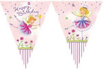 Creative Converting Garden Fairy Banner for Party 1pcs