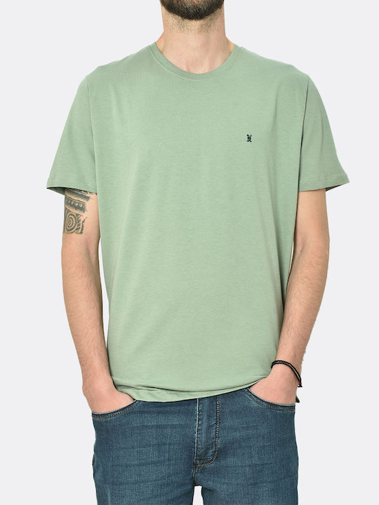 The Bostonians Ανδρικό T-shirt Πράσινο Μονόχρωμο