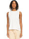 On The Shoreline Women's Summer Blouse Cotton Sleeveless White