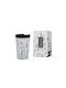 Total Gift Music Glas Thermosflasche Rostfreier Stahl BPA Frei 260ml Weiß