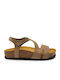 Leather Women's Anatomic Sandals Nobuck Taupe