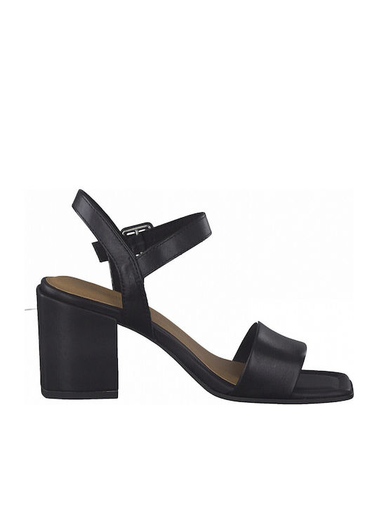 Marco Tozzi Leder Sandalen Schwarz