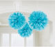 Fluffy Pom Pom Κρεμαστό Διακοσμητικό για Party 3τμχ