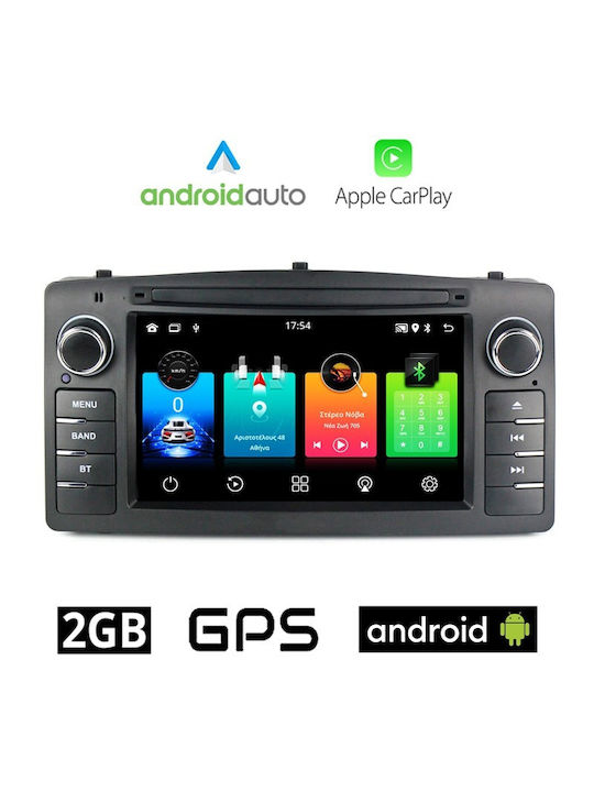 Sistem Audio Auto pentru Toyota Corolla 2000-2007 (Bluetooth/USB/WiFi/GPS/Apple-Carplay/Android-Auto) cu Ecran Tactil 7"