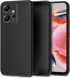 Tech-Protect Icon Silicone Back Cover Black (Redmi Note 12 4G)