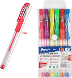 Stelan Set of pens colored 6 pieces 15cm - Stelan 999836