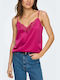 Only Women's Lingerie Top with Lace Fuchsia