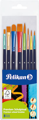 Pelikan 613 F Blister Σετ Πινέλα Ζωγραφικής 8τμχ