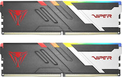 Patriot Viper Venom RGB 32GB DDR5 RAM με 2 Modules (2x16GB) και Ταχύτητα 6800 για Desktop