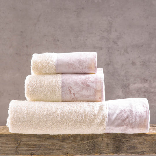 Rythmos Σετ Πετσέτες Μπάνιου 3τμχ Lucette Pink Βάρους 500gr/m²