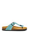 Leather Women's Flat Sandals Anatomic Mint