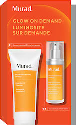 Murad Glow On Demand Skin Care Set for Facial Cleaning & Brightening with Serum & Face Cleanser