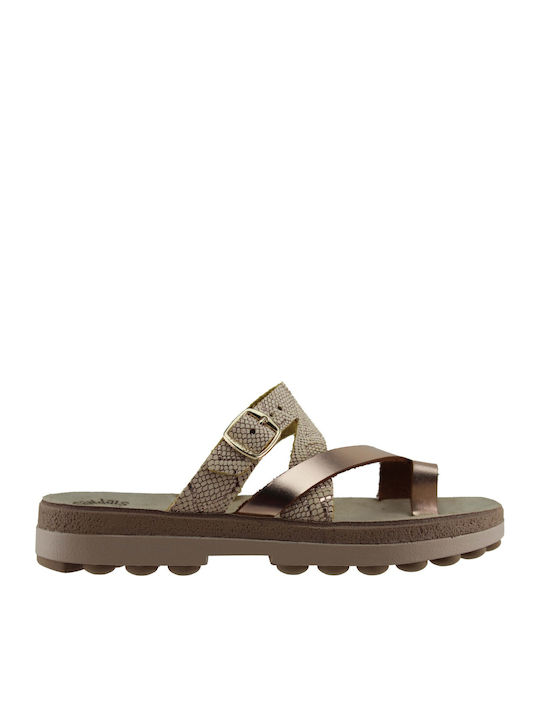 Fantasy Sandals Leather Women's Flat Sandals Ro...