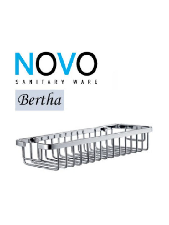 Viospiral Novo Bertha Επιτοίχια Σπογγοθήκη Μεταλλική Ασημί