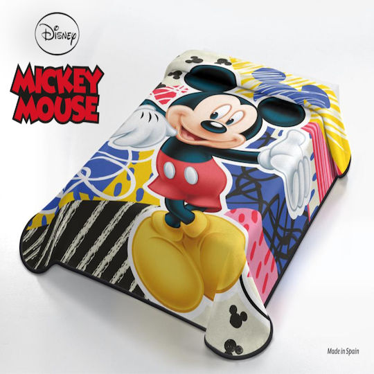 Belpla Spain Velvet Mickey Multicolour 160x220cm