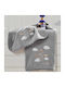 Makis Tselios Home Set Babyhandtücher 2 Stück Gray Horizon Gewicht 450gr/m²