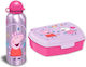 Peppa Plastik Kinder Lunchset Peppa Schwein Rosa