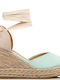 Envie Shoes Women's Fabric Platform Espadrilles Light Blue