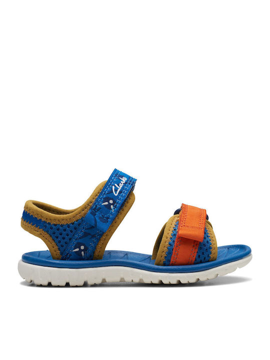 Clarks Παιδικά Πέδιλα Surfing Tide Μπλε