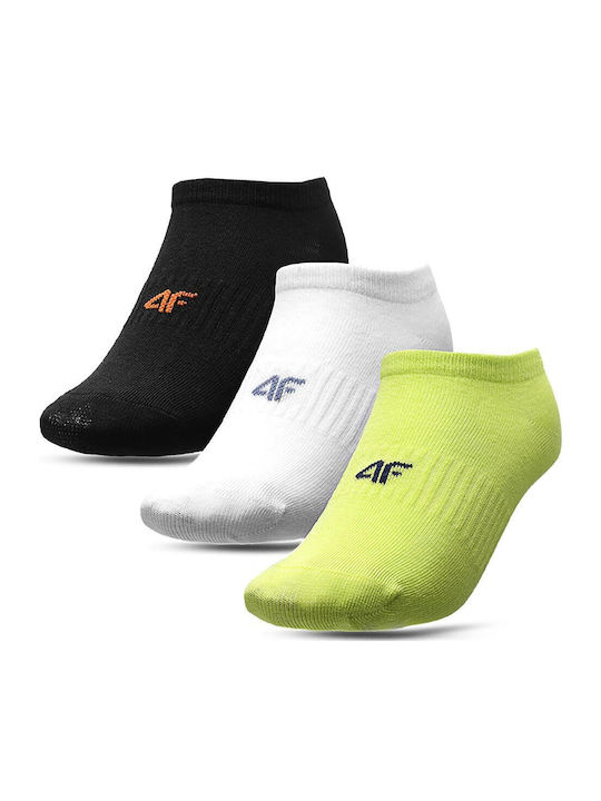 4F Kids' Ankle Socks Multicolored 3 Pairs