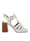 Leder Sandalen Weiß