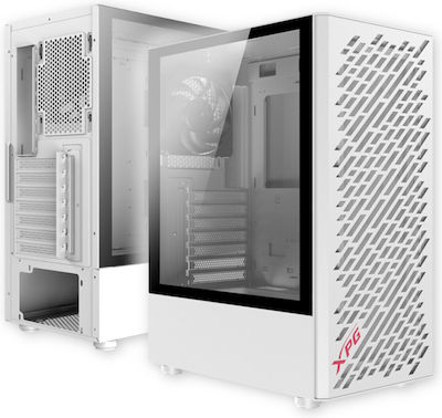 Adata XPG Valor AIR Midi Tower Computer Case with Window Panel White