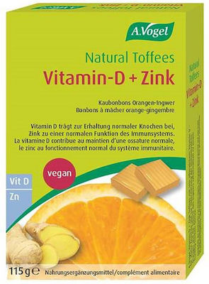 A.Vogel Natural Toffees Vitamin für Unterstützung des Immunsystems Orange 115gr