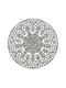 Inart Wall Decor Grey Made of Wood 90x3x90cm