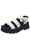 Piccadilly Women's Flat Sandals Anatomic with Strap in White Color