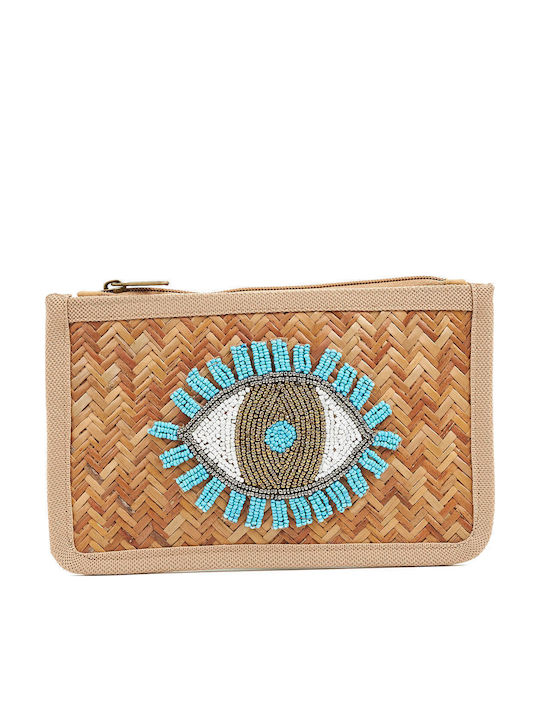 Verde Damentasche Schultertasche Hellblau
