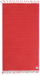Nef-Nef Expression Πετσέτα Θαλάσσης Παρεό με Κρόσσια Κοραλί 160x80εκ.