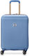 Delsey Freestyle Cabin Travel Suitcase Hard Blu...