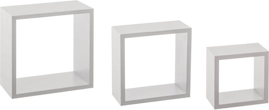 Ράφια Λευκά (3τμχ) 25x9x25εκ.