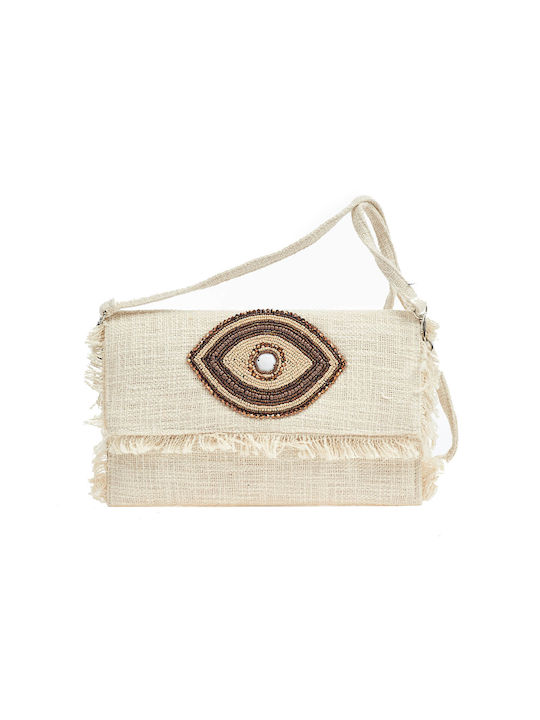 Verde Women's Bag Shoulder White/Brown