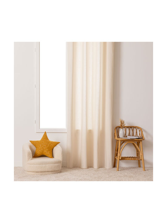 Atmosphera Perdea pentru Copii cu Capsatoare Bej 188212 140x260buc