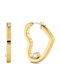 Tommy Hilfiger Earrings Hoops made of Steel Gold Plated with Stones