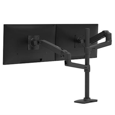 Ergotron LX Series LX Dual Stand Desk Mounted for 2 Monitors up to 40" with Arm