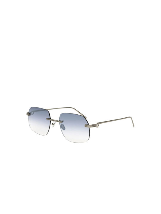 Bust Out Python Sonnenbrillen mit Argento Rahmen und Blau Verlaufsfarbe Linse