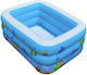 INTIME Kinder Pool Aufblasbar 150x110x50cm Blau
