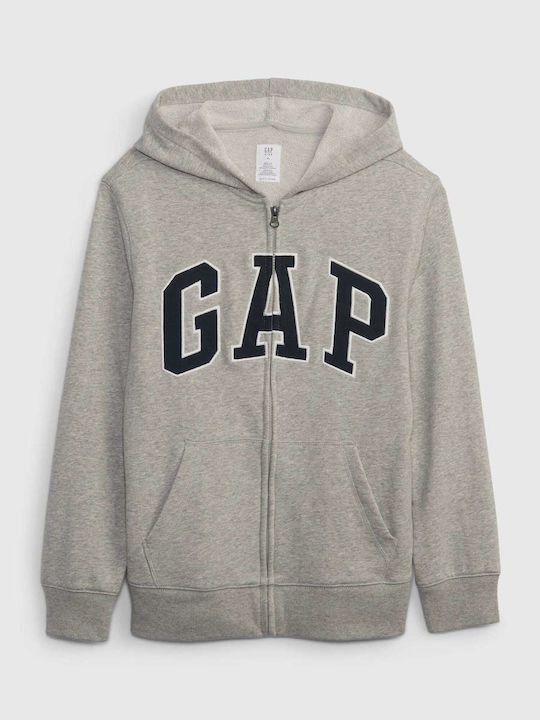 GAP Boys Hooded Sweatshirt with Zipper Gray